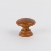 Knob style A 30mm iroko lacquered wooden knob